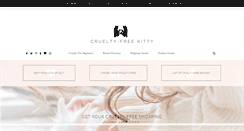 Desktop Screenshot of crueltyfreekitty.com